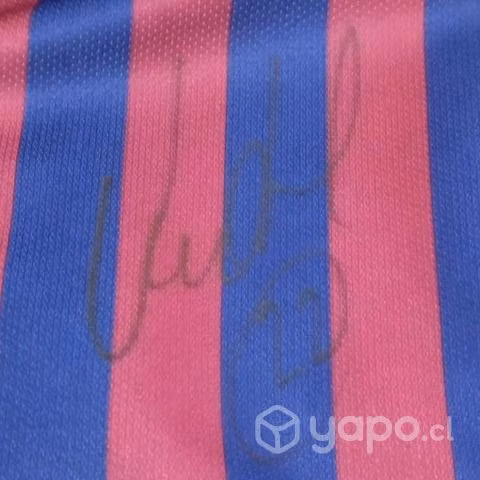 Camiseta Barcelona autografiada Vidal