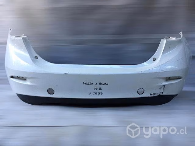 Parachoque trasero mazda 3 sedan 2014-2016
