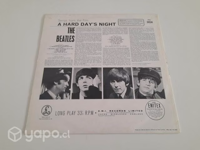 Vinilo The Beatles "A Hard Days Night" UK 1976
