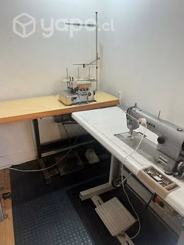 Máquina de coser recta y overlock