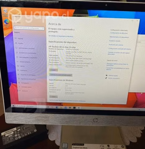 Aio Hp i3, 4Ram, 1tb 24"