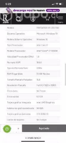 Acer Predator Helios 300 - Imagen 6