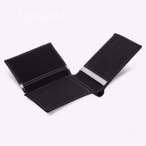 Juventus Billetera Elegancia 100% Cuero Negra C/ L