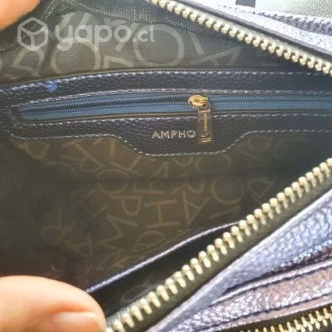 Banano amphora cuero azul - Imagen 2