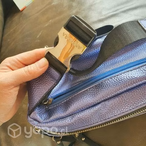 Banano amphora cuero azul - Imagen 3