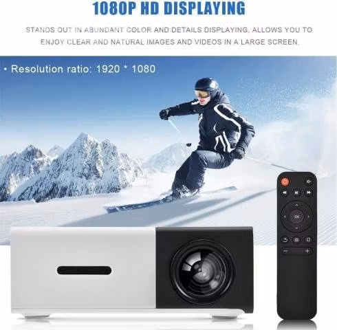 Mini Proyector Led Portátil Hdmi Vga Usb Sd Cine E