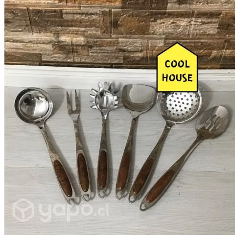 Set de 6 UTENSILIOS de cocina resistentes