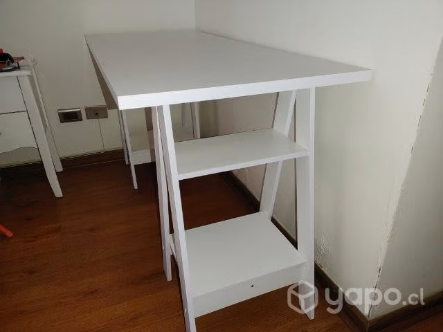 Escritorio Blanco 135 cm × 60 cm × 76.5 cm - Imagen 3