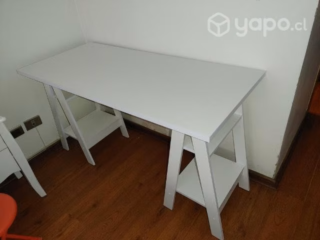 Escritorio Blanco 135 cm × 60 cm × 76.5 cm