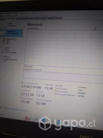 NOTEBOOK Dell i3 séptima generación con cargador o