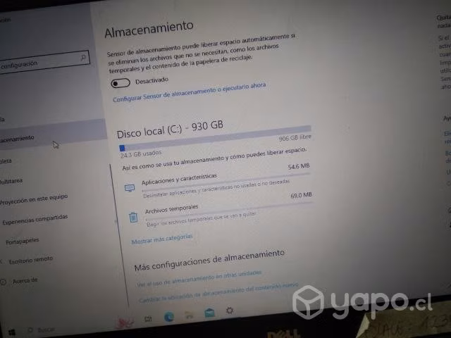 NOTEBOOK Dell i3 séptima generación con cargador o