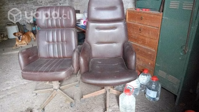 Sillas de escritorio de cuero