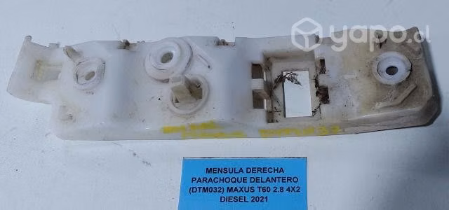 Ménsula Derecha Parachoque Delantero (DTM032) Maxu