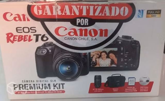Kit camara canon T6 premiun