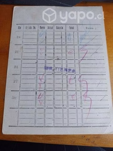 Recibos antiguos