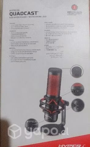 Micrófono Hyper X quadcast (nuevo sin uso)