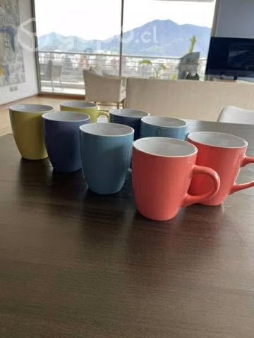 Juego de 8 tazas colores - Imagen 5
