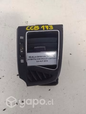 Rejilla Derecha Tablero Chevrolet Captiva 2016