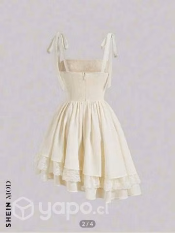 Vestido en capas corto XS - Imagen 2