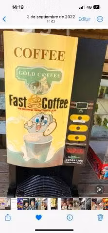 Maquina de cafe 3 sabores