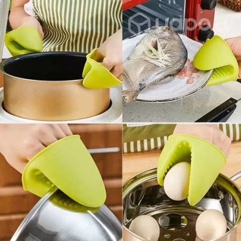 2 Guantes Para Horno Toma Olla Protector De Silico
