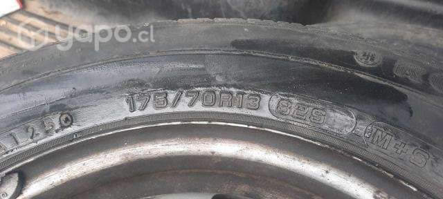 4 LLantas de fierro aro 13 con Neumaticos - Imagen 3