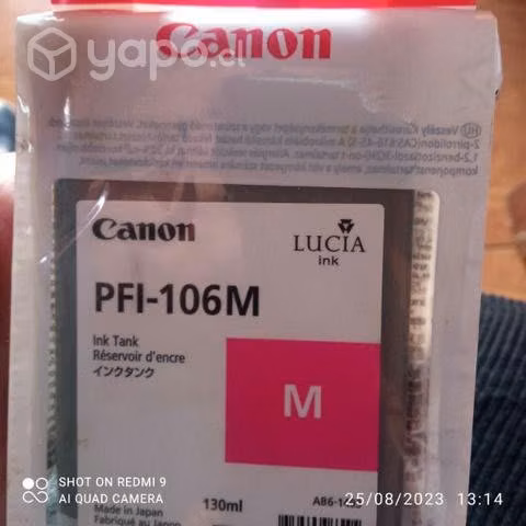 Tintas Canon pfi diversos modelos originales - Imagen 2