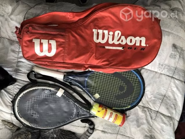 Set raquetas de tenis