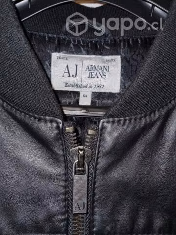 Casaca de cuero armani Jeans - Imagen 4