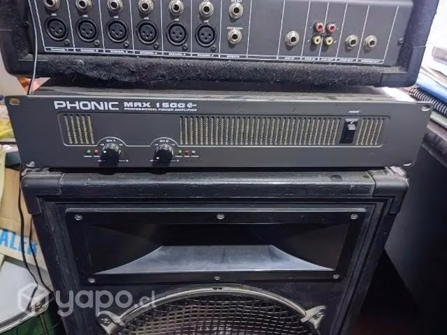 Amplificador phonic max1500plus