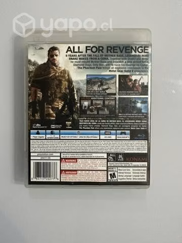 Metal Gear Solid V para Playstation 3