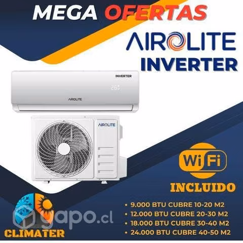 aires acondicionados Airolite inverter