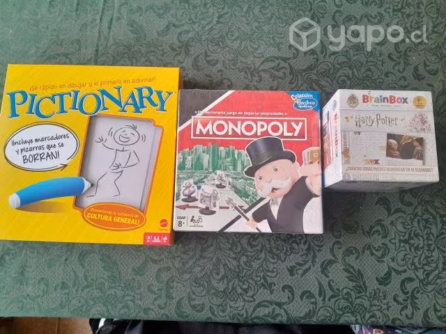 Juegos de mesa Pictonary ; Monopoly y Harry Poter - Imagen 2