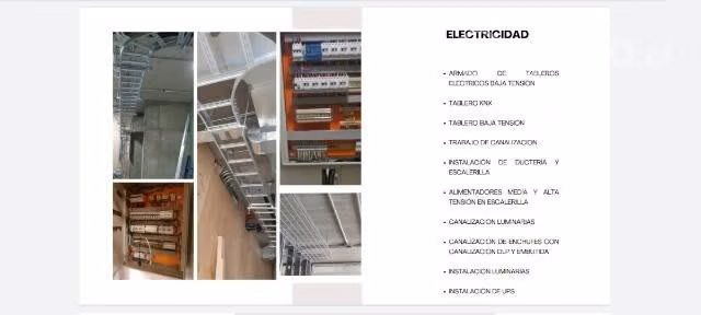 Electricidad - Muebles de exhibición - Vidrios