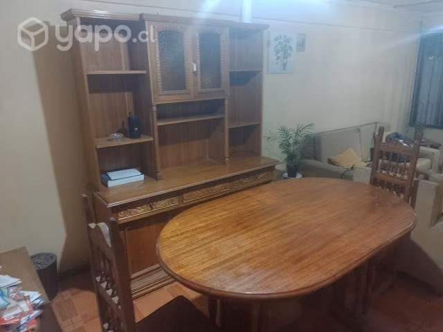 Comedor de madera+Biblioteca de madera