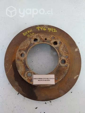 Disco Freno (TYC142) Toyota Hilux 2.5 4x2 2015