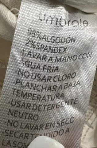 Short Elásticado Marca Umbrale Talla 40 Blanco - Imagen 4