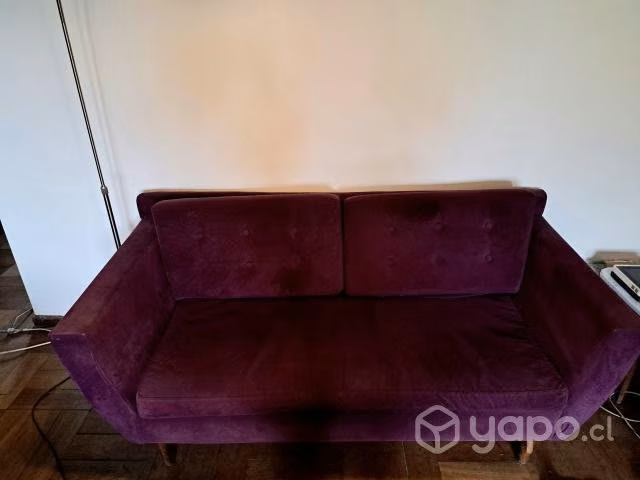 Sofá velvet morado - Imagen 4
