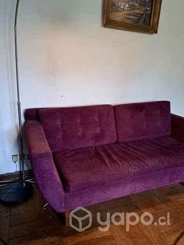 Sofá velvet morado