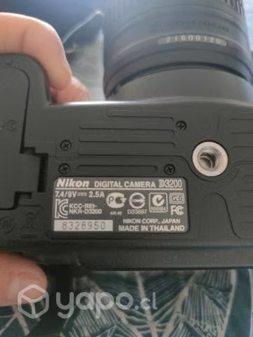 Camara nikon d3200