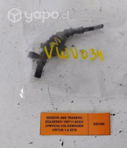 Sensor ABS Tras izq (VWV034) Volkswagen Virtus 1.6