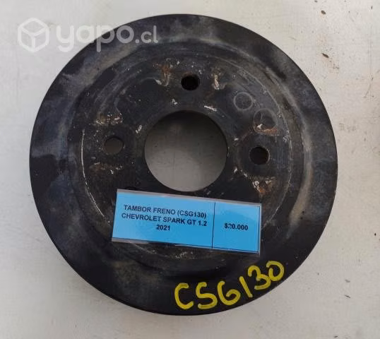 Tambor Freno (CSG130) Chevrolet Spark GT 1.2 2021