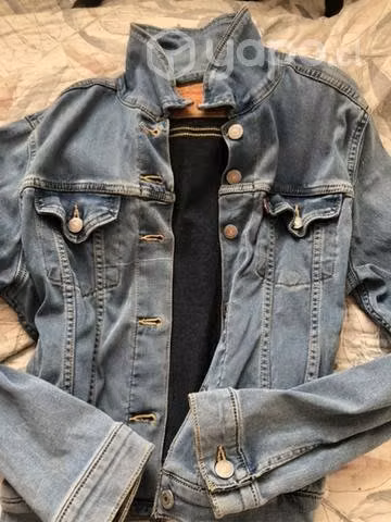Chaqueta mezclilla elástica marca Levis talla L - Imagen 6