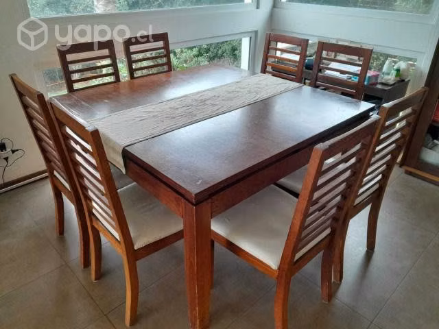 Juego de Comedor Cuadrado 8 Sillas