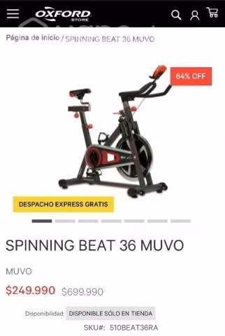 Bicicleta spinning nueva