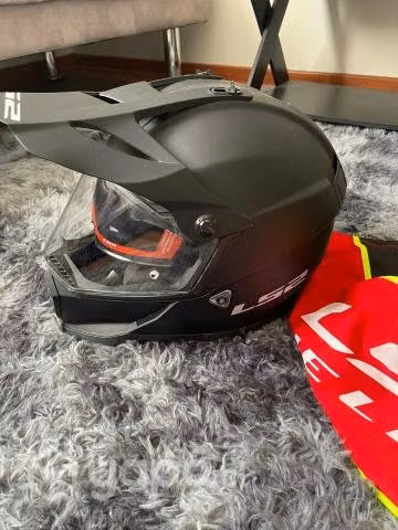 Casco de Moto LS2 XL Negro Mate