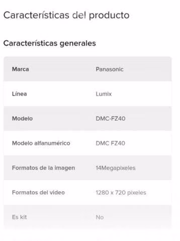 Cámara Fotográfica Profecional
