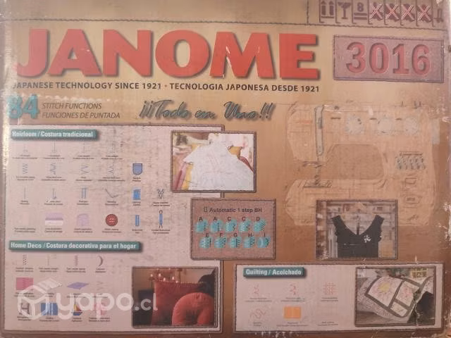 Maquina de coser Janome 3016