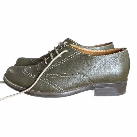 Mocasines verde olivo cuero - Imagen 2