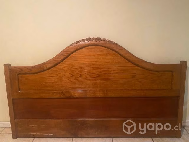 Fino respaldo cama king o dos plazas